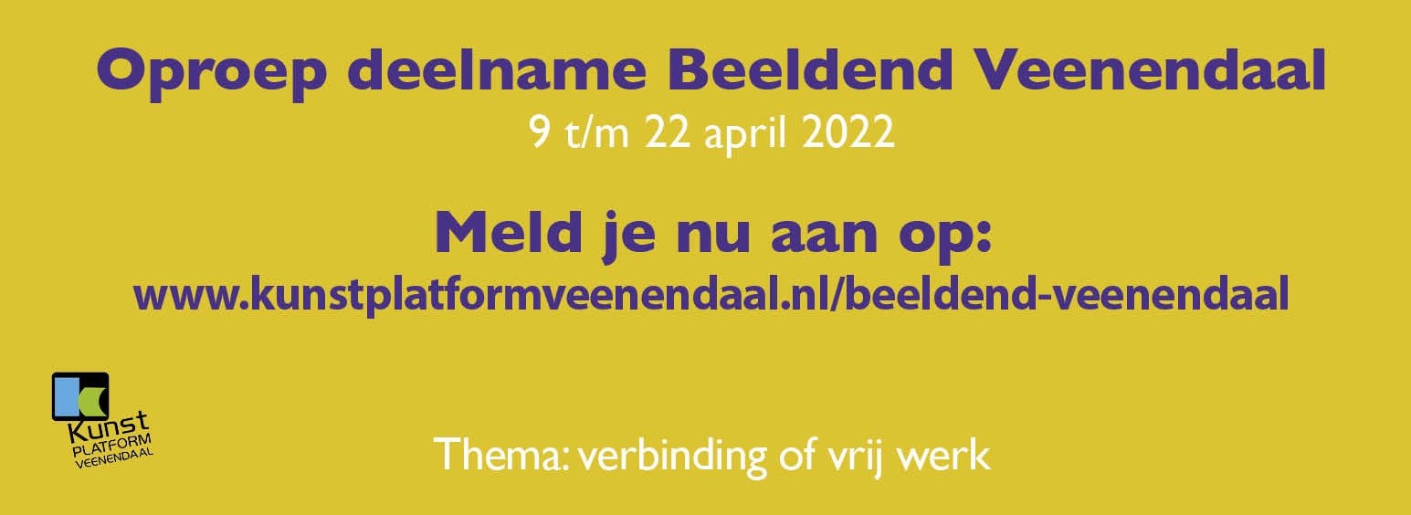 Aanmelding Beeldend Veenendaal 2022 gestart